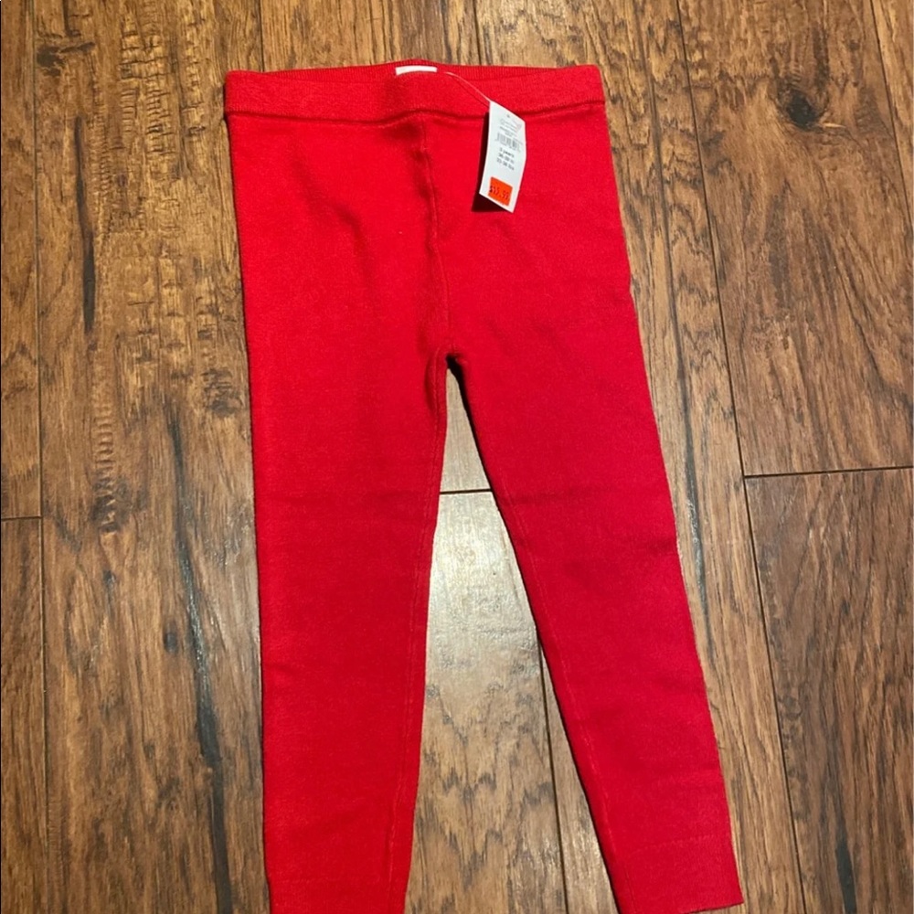 NWT baby GAP red leggings